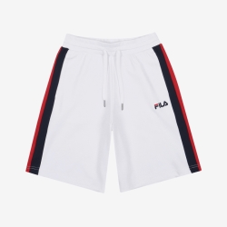 Fila Linear Color Logo - Miesten Shortsit - Valkoinen | FI-49006